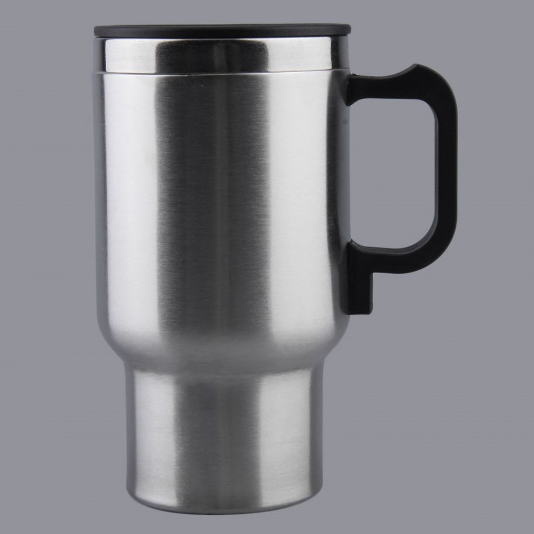 1 Travel Car Coffee Drinks Electric Heated Cup 450ML Thermos Insulated